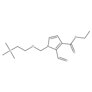 Ethyl 2-formyl-1-(2-trimethylsilylethoxymethyl)-1H-pyrrol-3-carboxylate Structure