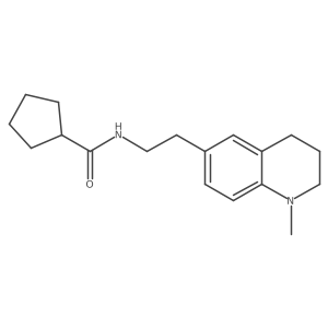 N-[2-(1-methyl-1,2,3,4-tetrahydroquinolin-6-yl)ethyl]cyclopentanecarboxamide Structure