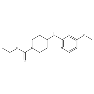 4-(4-Methoxy-pyrimidin-2-ylamino)-piperidine-1-carboxylic acid ethyl ester结构式