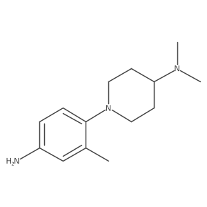 1-(4-amino-2-methylphenyl)-N,N-dimethylpiperidin-4-amine结构式