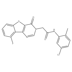 N-(5-chloro-2-methylphenyl)-2-(9-fluoro-4-oxo[1]benzothieno[3,2-d]pyrimidin-3(4H)-yl)acetamide Structure