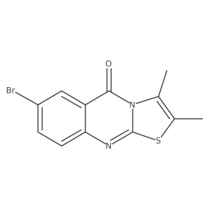 7-Bromo-2,3-dimethyl-5H-thiazolo[2,3-b]quinazolin-5-one Structure