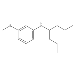 3-(Methylthio)-N-(1-propylbutyl)benzenamine Structure