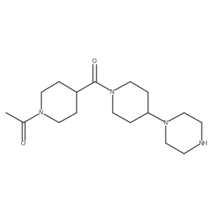 1-[4-[[4-(1-Piperazinyl)-1-piperidinyl]carbonyl]-1-piperidinyl]ethanone Structure