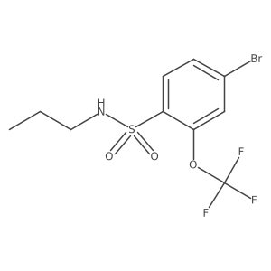 4-bromo-N-propyl-2-(trifluoromethoxy)benzenesulfonamide结构式