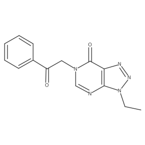 3-ethyl-6-(2-oxo-2-phenylethyl)-3H,6H,7H-[1,2,3]triazolo[4,5-d]pyrimidin-7-one结构式