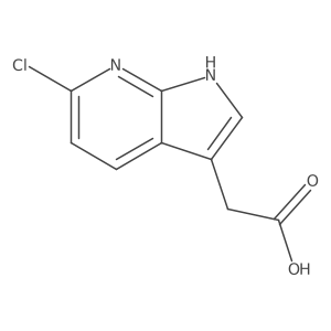 2-(6-Chloro-1H-pyrrolo[2,3-B]pyridin-3-YL)acetic acid Structure