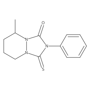 Hexahydro-8-methyl-2-phenyl-3-thioxo-1H-[1,2,4]triazolo[1,2-a]pyridazin-1-one Structure