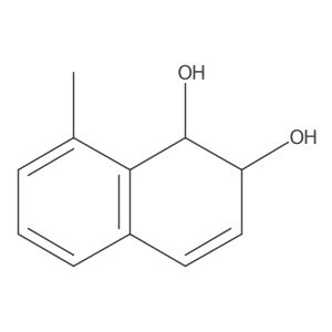 1,2-Naphthalenediol, 1,2-dihydro-8-methyl-, trans-结构式