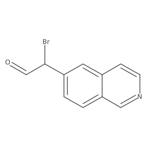 2-Bromo-2-(isoquinolin-6-yl)acetaldehyde结构式