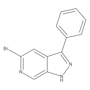 1H-Pyrazolo[3,4-c]pyridine, 5-bromo-3-phenyl- Structure