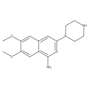 6,7-Dimethoxy-3-(piperazin-1-yl)isoquinolin-1-amine结构式