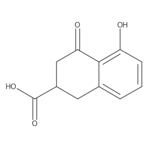5-Hydroxy-4-oxo-1,2,3,4-tetrahydronaphthalene-2-carboxylic acid Structure