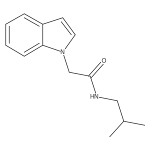 2-(1H-indol-1-yl)-N-(2-methylpropyl)acetamide Structure