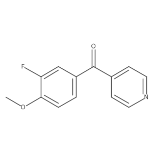 4-(3-Fluoro-4-methoxybenzoyl)pyridine Structure