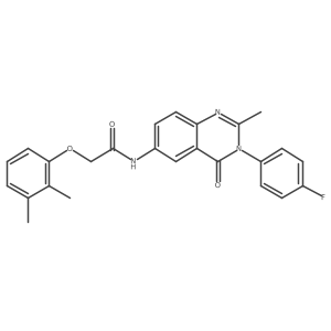 2-(2,3-dimethylphenoxy)-N-(3-(4-fluorophenyl)-2-methyl-4-oxo-3,4-dihydroquinazolin-6-yl)acetamide Structure