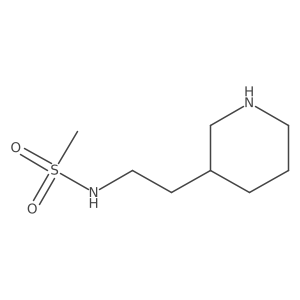 N-[2-(3-piperidinyl)ethyl]methanesulfonamide结构式