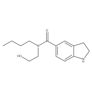 1h-Indole-5-carboxamide,n-butyl-2,3-dihydro-n-(2-hydroxyethyl)-结构式