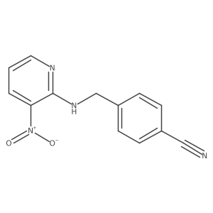 4-[[(3-Nitro-2-pyridinyl)amino]methyl]benzonitrile结构式