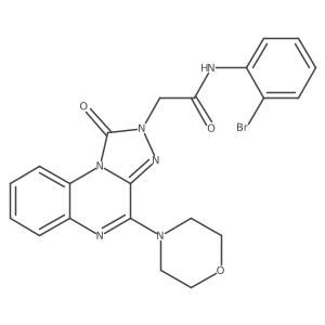 N-(2-bromophenyl)-2-(4-morpholino-1-oxo-[1,2,4]triazolo[4,3-a]quinoxalin-2(1H)-yl)acetamide Structure