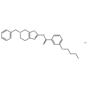 N-(5-benzyl-4,5,6,7-tetrahydrothiazolo[5,4-c]pyridin-2-yl)-3-butoxybenzamide hydrochloride Structure