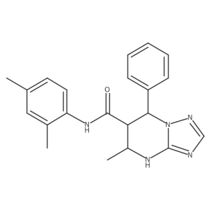 N-(2,4-dimethylphenyl)-5-methyl-7-phenyl-4,5,6,7-tetrahydro-[1,2,4]triazolo[1,5-a]pyrimidine-6-carboxamide Structure