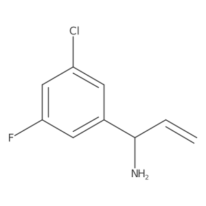 (1S)-1-(5-Chloro-3-fluorophenyl)prop-2-enylamine Structure