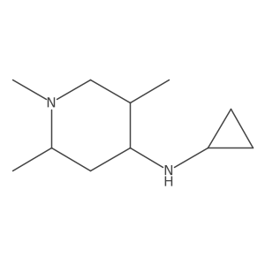 N-cyclopropyl-1,2,5-trimethylpiperidin-4-amine结构式