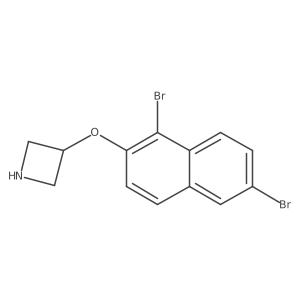 3-[(1,6-Dibromo-2-naphthyl)oxy]azetidine结构式