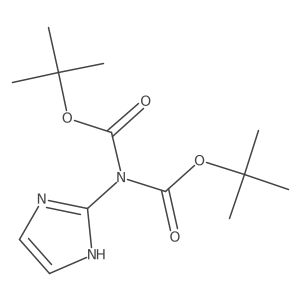 tert-Butyl N-[(tert-butoxy)carbonyl]-N-(1H-imidazol-2-yl)carbamate结构式