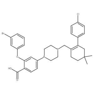 2-(3-Bromophenoxy)-4-[4-[[2-(4-chlorophenyl)-4,4-dimethylcyclohexen-1-yl]methyl]piperazin-1-yl]benzoic acid结构式