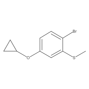 (2-Bromo-5-cyclopropoxyphenyl)(methyl)sulfane Structure