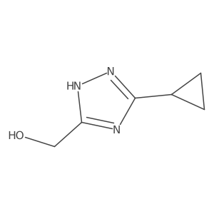 (3-cyclopropyl-1H-1,2,4-triazol-5-yl)methanol结构式