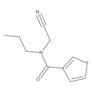 N-(cyanomethyl)-N-propylthiophene-3-carboxamide结构式