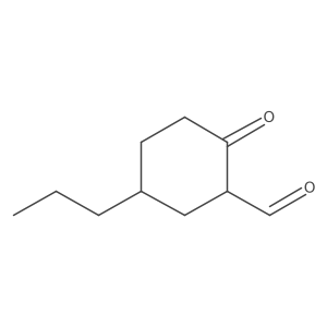2-Oxo-5-propylcyclohexane-1-carbaldehyde结构式