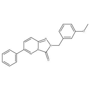 2-(3-methoxybenzyl)-6-phenyl-[1,2,4]triazolo[4,3-b]pyridazin-3(2H)-one结构式