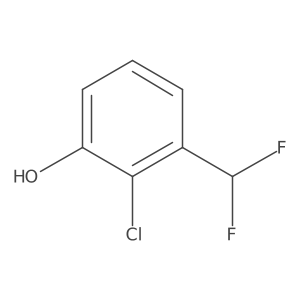 Phenol, 2-chloro-3-(difluoromethyl)- Structure