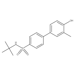 4-(4-t-Butylsulfamoylphenyl)-2-methylphenol Structure