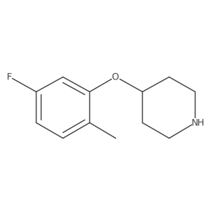 4-(5-Fluoro-2-methyl-phenoxy)-piperidine Structure