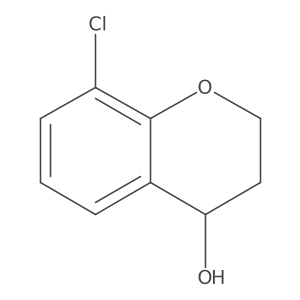(4S)-8-chloro-3,4-dihydro-2H-1-benzopyran-4-ol结构式