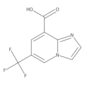 6-(Trifluoromethyl)imidazo[1,2-a]pyridine-8-carboxylic acid结构式
