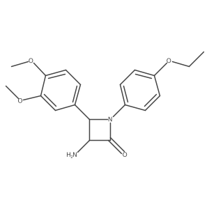3-Amino-4-(3,4-dimethoxyphenyl)-1-(4-ethoxyphenyl)azetidin-2-one结构式