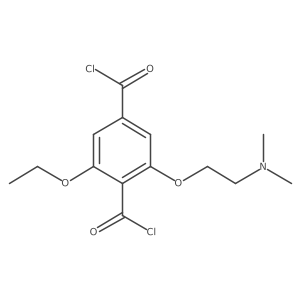 2-[2-(Dimethylamino)ethoxy]-6-ethoxybenzene-1,4-dicarbonyl chloride Structure