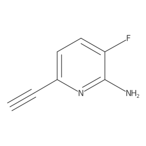 2-Pyridinamine, 6-ethynyl-3-fluoro- Structure