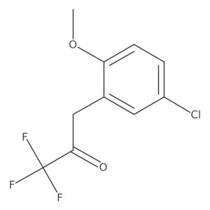 3-(5-Chloro-2-methoxyphenyl)-1,1,1-trifluoropropan-2-one Structure