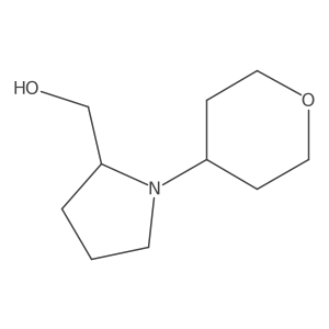 (1-(tetrahydro-2H-pyran-4-yl)pyrrolidin-2-yl)methanol Structure