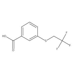 3-[(2,2,2-Trifluoroethyl)sulfanyl]benzoic acid结构式