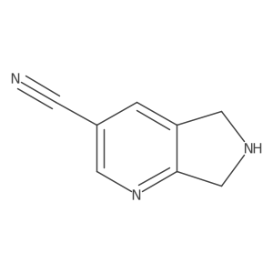 6,7-Dihydro-5H-pyrrolo[3,4-B]pyridine-3-carbonitrile Structure