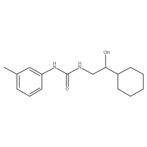 1-(2-Cyclohexyl-2-hydroxyethyl)-3-(m-tolyl)urea Structure