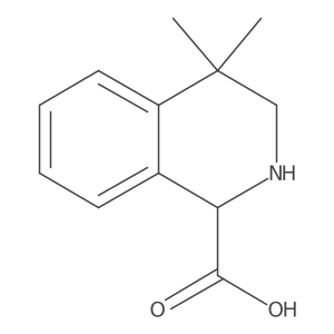 4,4-Dimethyl-1,2,3,4-tetrahydroisoquinoline-1-carboxylic acid Structure